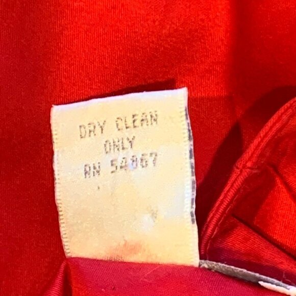 The Limited 4 Red Cotton Lined V-Neck Sleeveless Button-Front Shirt Dress 81M - Picture 10 of 10